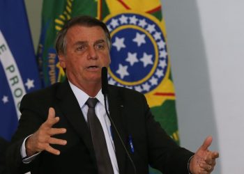 Presidente Jair Bolsonaro, discursa durante solenidade de sanção da lei de capitalização da Eletrobrás