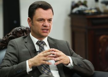 O ministro da Justiça e Segurança Pública, Anderson Torres ,participa do programa A Voz do Brasil